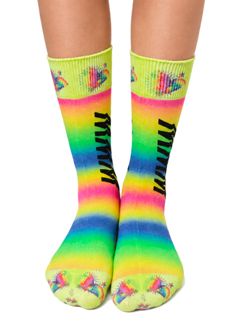 PRINTED SOCKS - LIGHT GREEN