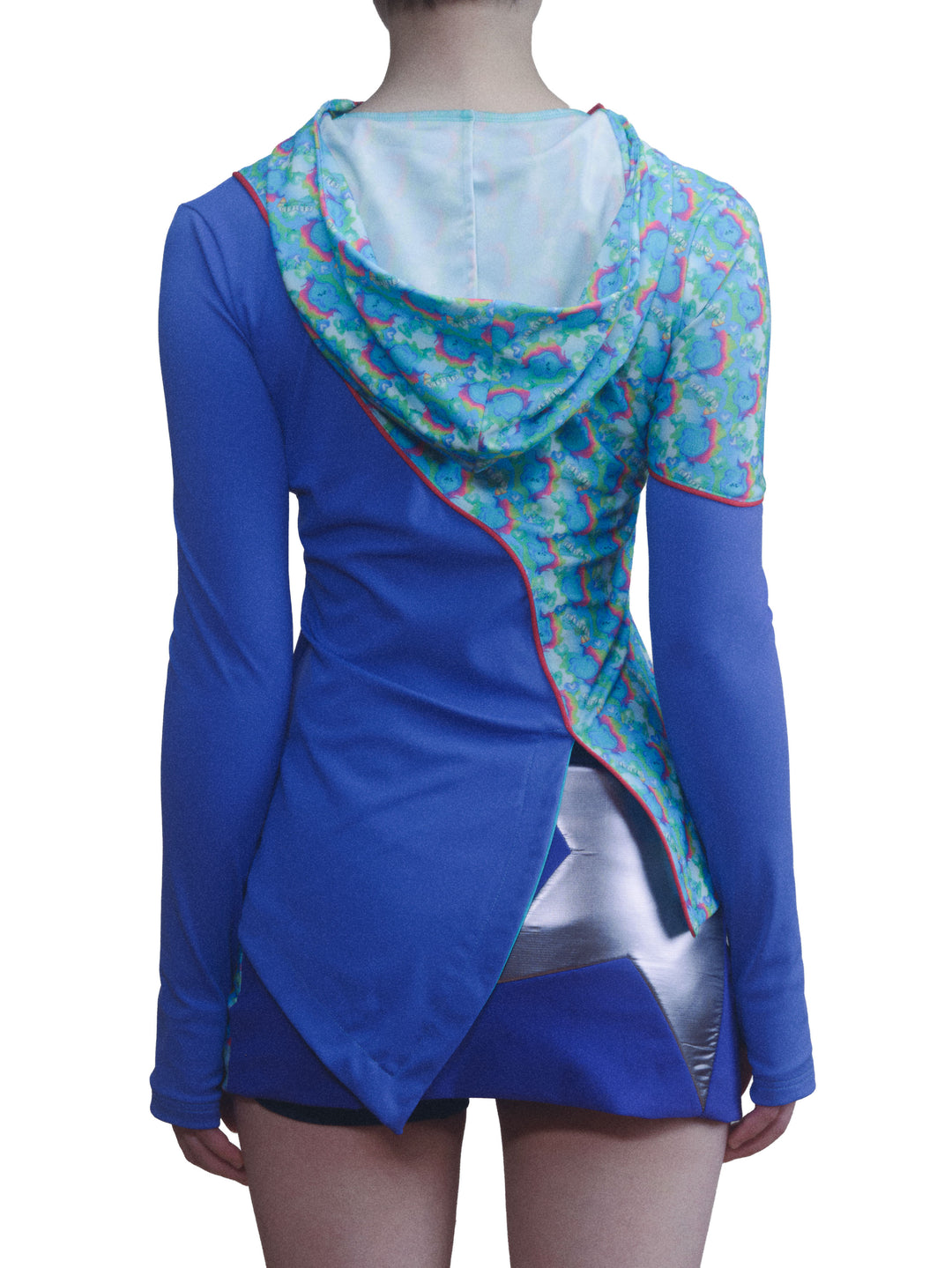 Curved Graphic Fit Top - Pink